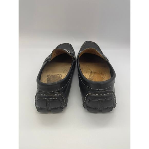 14th & Union Men's Black Leather Loafers Size 10.5 Brazil - Picture 5 of 9